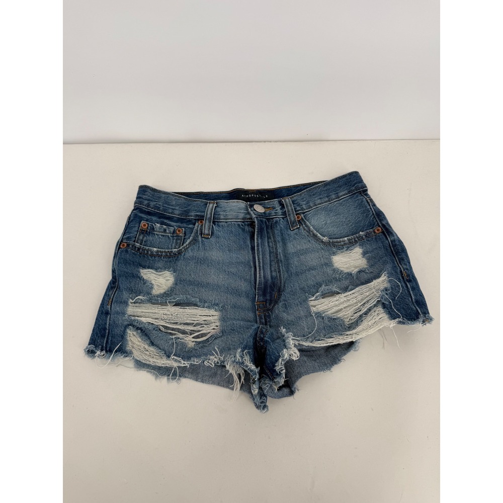Aeropostale Vintage High Rise Distressed Denim Shorts Women's‎ Size 4
